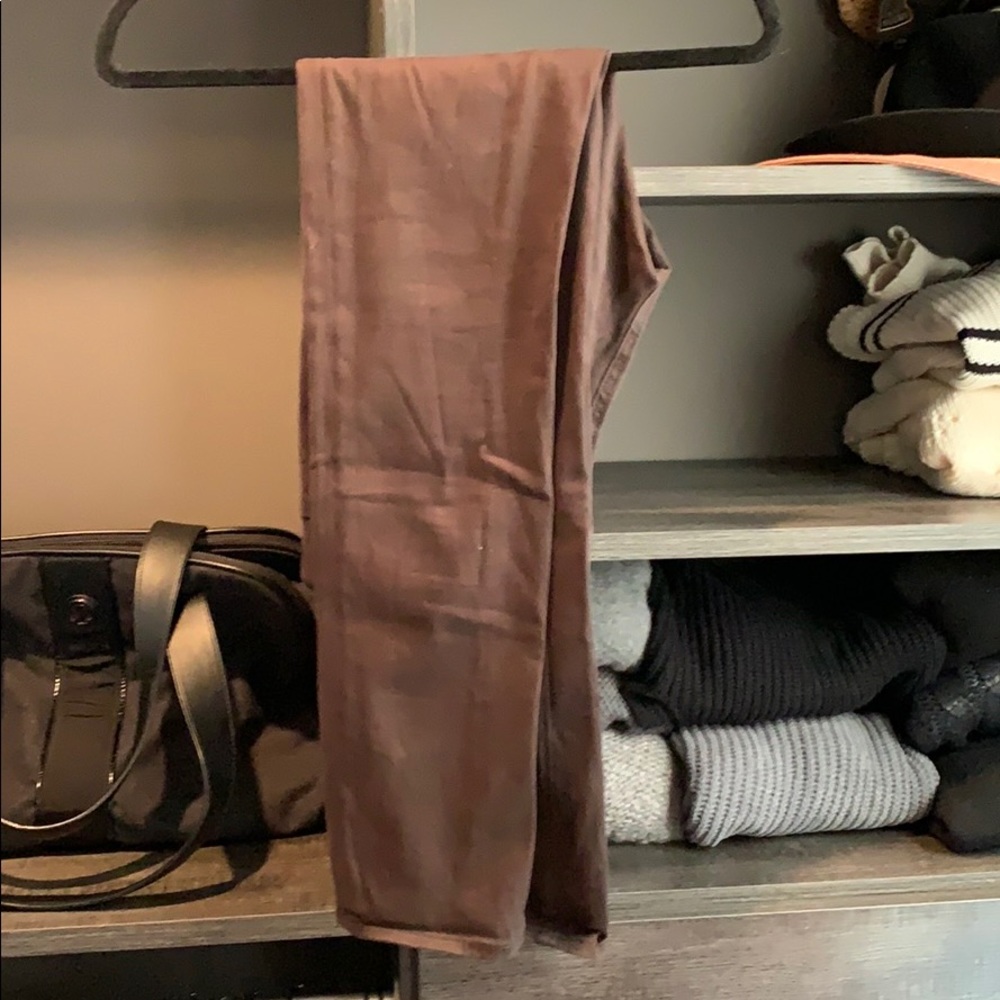 Brown pants- doesn’t look as nice in pic!